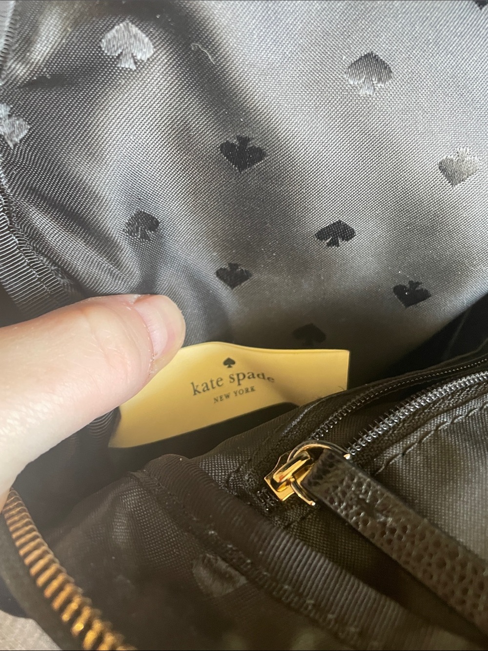 Kate Spade Black Mini Backpack with Pink Floral Embroidery Design - Picture 4 of 8